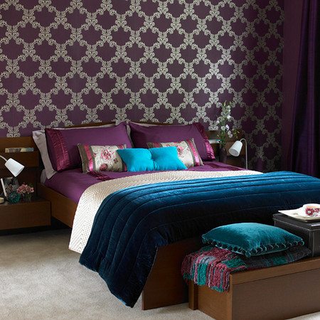 Purple and Teal bedroom - Blinds by tuiss Â® :: The Blog